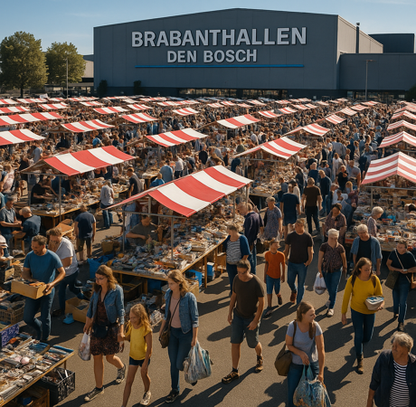 Mega markt Den Bosch Brabanthallen Buiten of Binnen