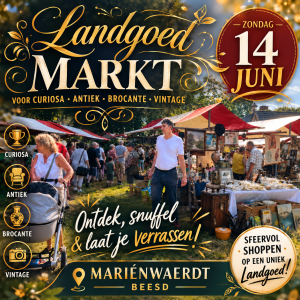Landgoed markt voor Antiek-Curiosa-Brocante-Vintage
