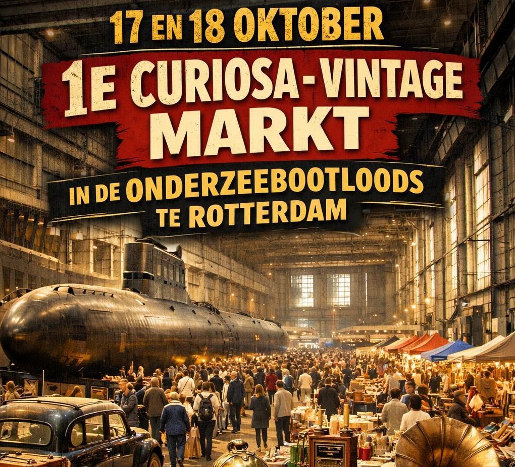 1e tweedaagse Curiosa-Vintagemarkt Rotterdam.